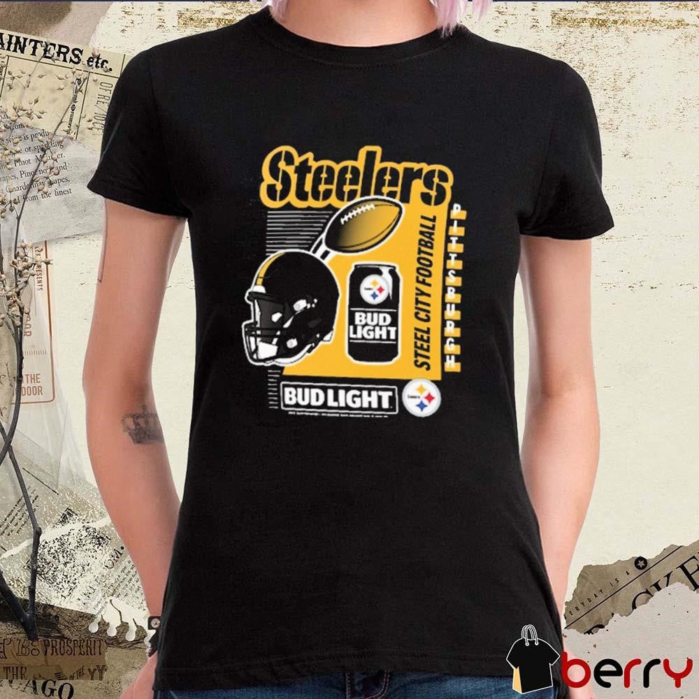 Pittsburgh Steelers NFL Steel City Football Bud Light 2024 t-shirt