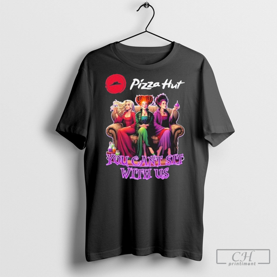 Official Pizza Hut Hocus Pocus You Cant Sit With Us Halloween Shirt Sweater