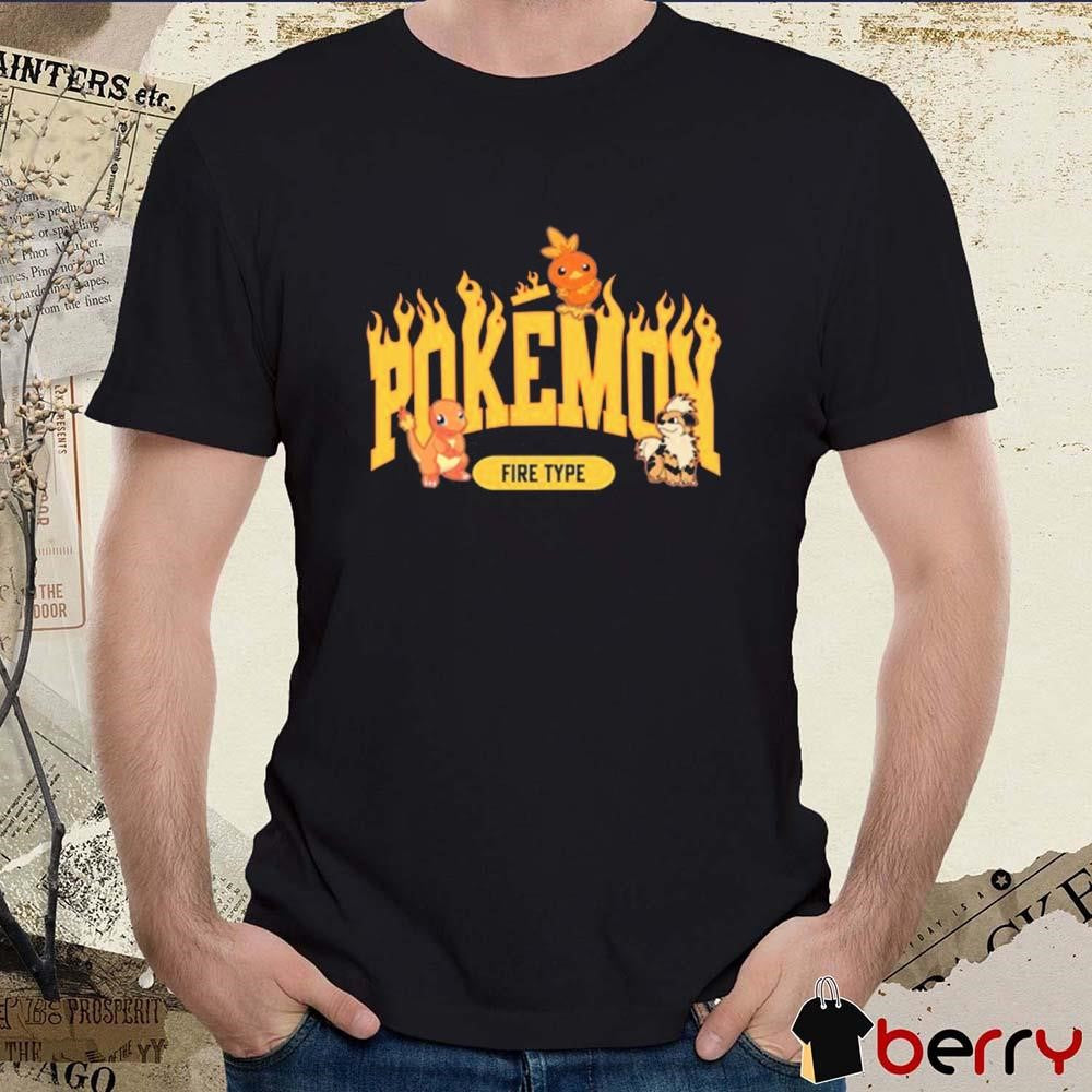 Pokemon Fire Type 2024 t-shirt