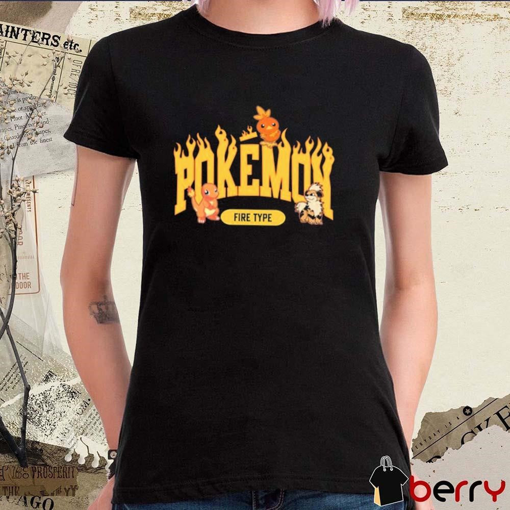 Pokemon Fire Type 2024 t-shirt