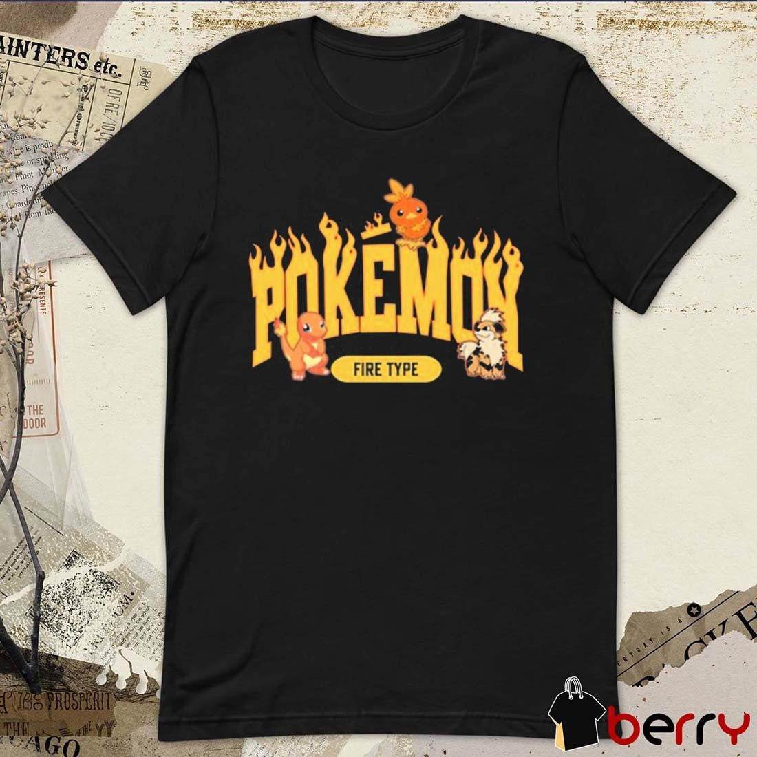 Pokemon Fire Type 2024 t-shirt