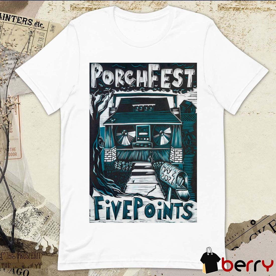 PorchFest Five Points In Huntsville AL On May 2 2026 Poster t-shirt