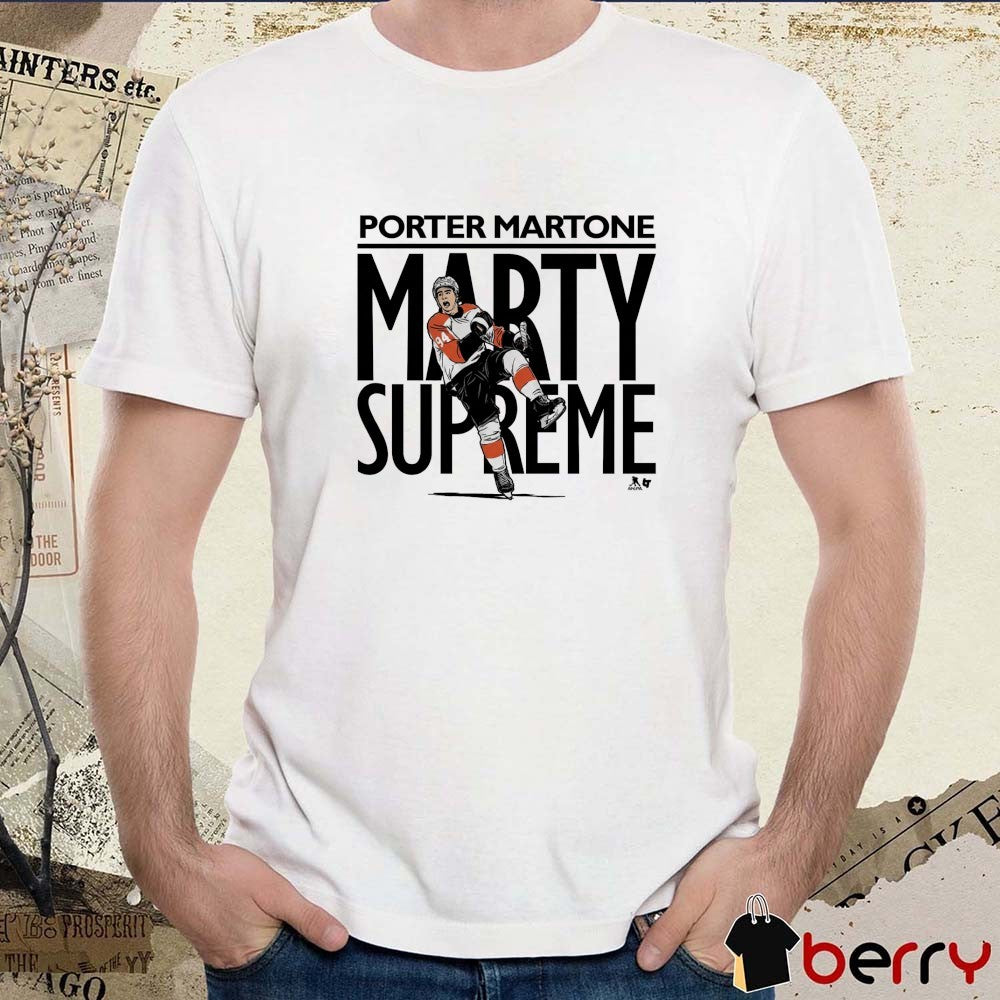 Porter Martone Marty Supreme Philadelphia Flyers NHL t-shirt
