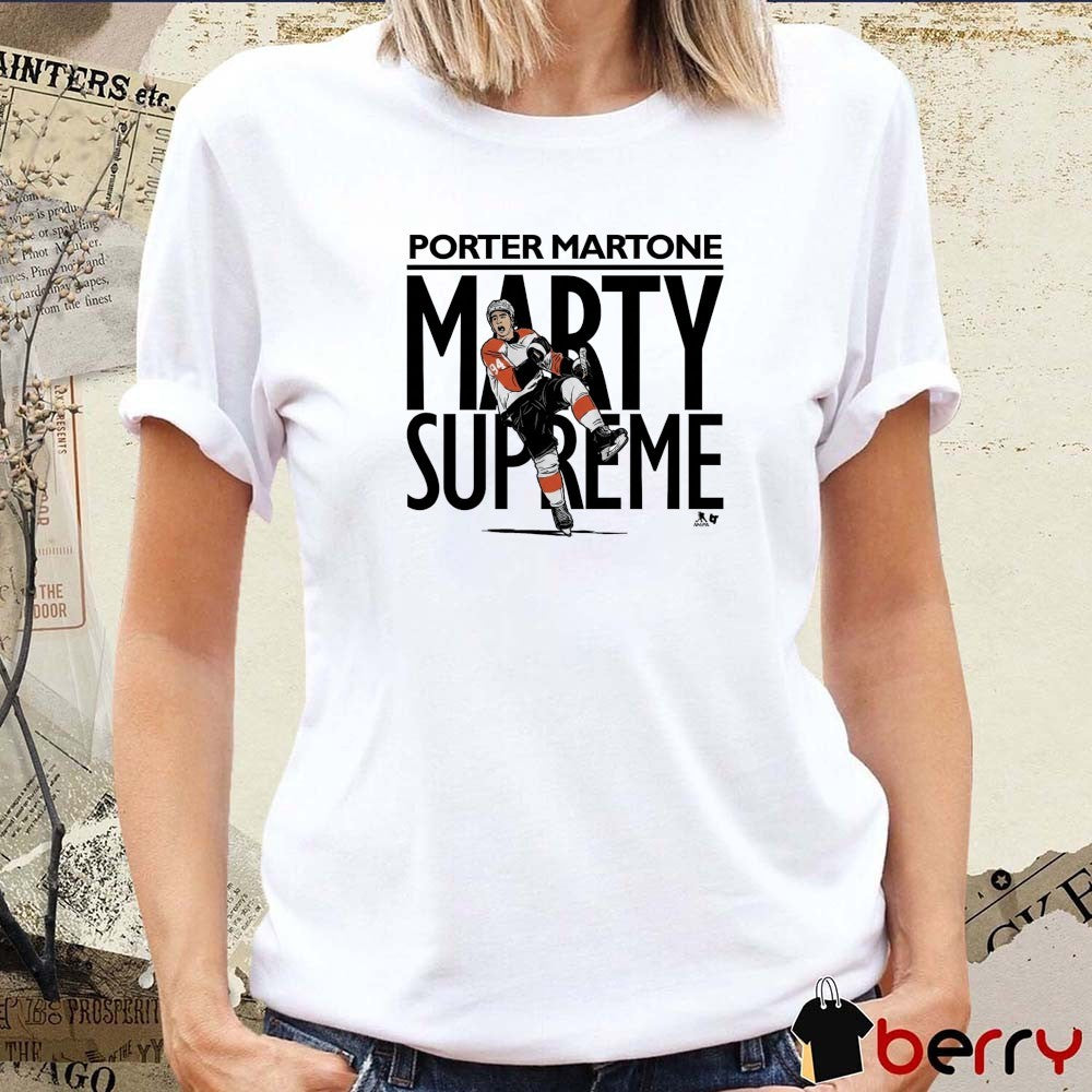 Porter Martone Marty Supreme Philadelphia Flyers NHL t-shirt