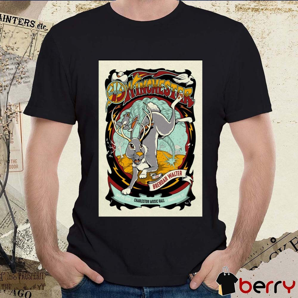 Poster 49 Winchester Charleston Music Hall Charleston SC May 23 2025 Concert t-shirt