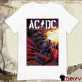 Poster AC DC PWR Up Tour July 12-16 2025 Riyadh Air Metropolitano In Madrid Spain t-shirt