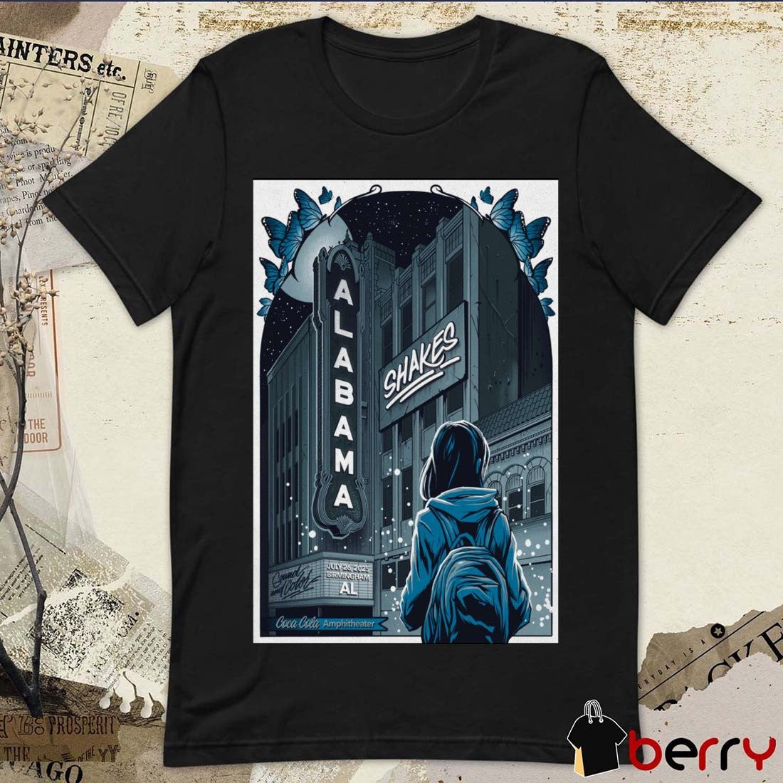 Poster Alabama Shakes July 26 2025 Coca-Cola Amphitheater in Birmingham AL t-shirt