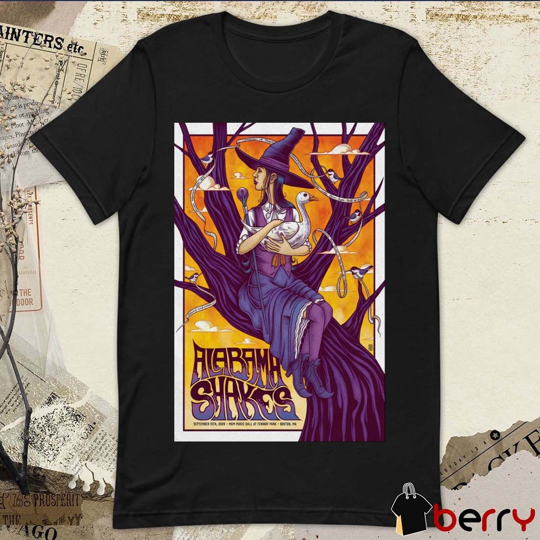 Poster Alabama Shakes MGM Music Hall At Fenway Park Boston, MA Tour September 15 2025 t-shirt