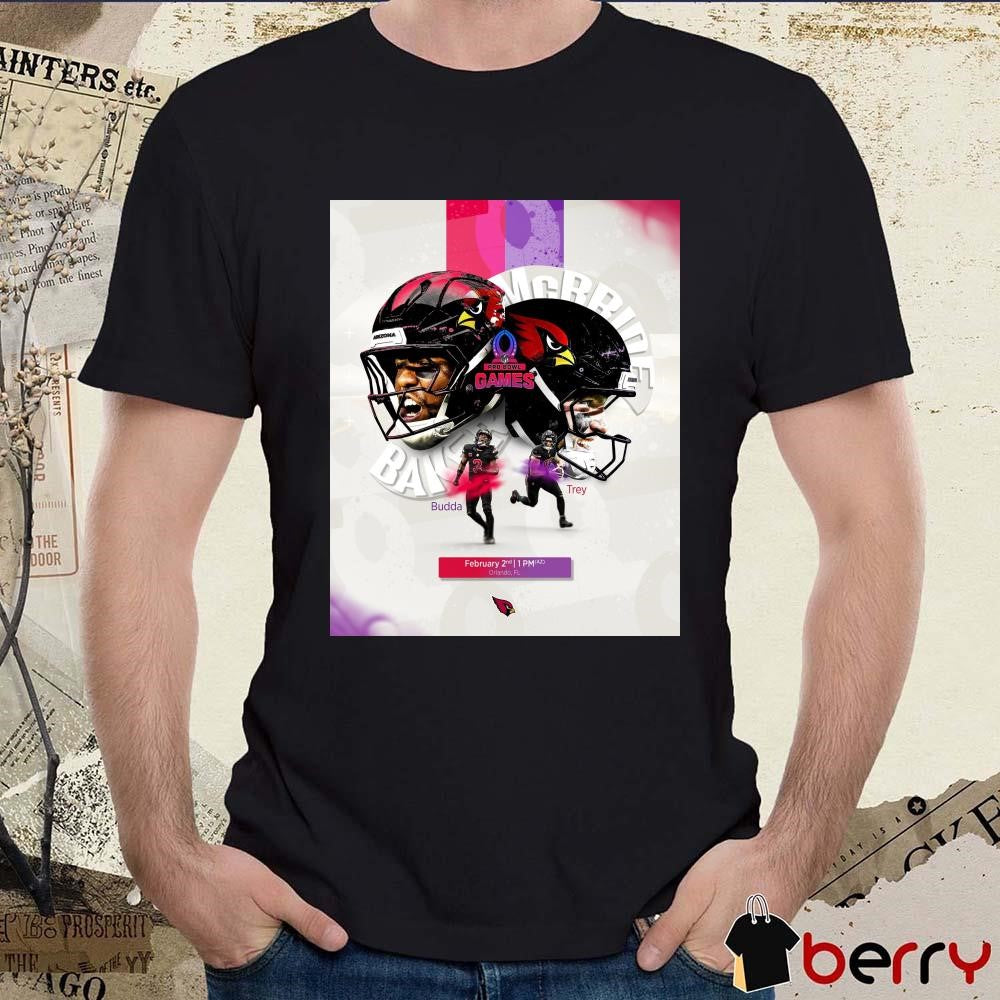 Poster Arizona Cardinals Football Budda Baker And Trey McBride NFL Pro Bowl Games 2 2 2025 Orlando FL t-shirt