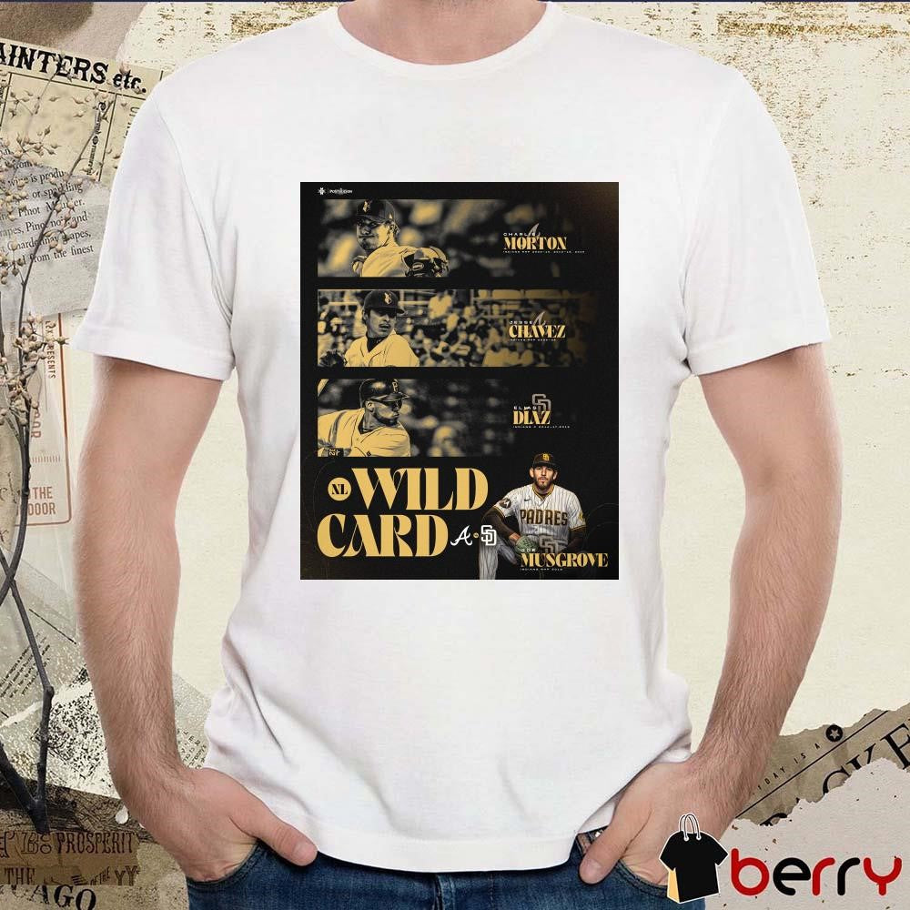 Poster Atlanta Braves vs San Diego Padres MLB NL Wild Card Players t-shirt