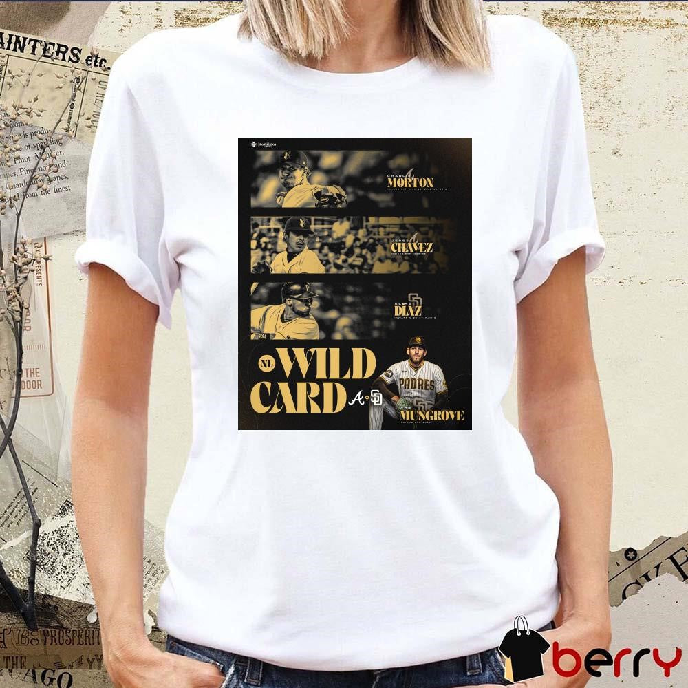 Poster Atlanta Braves vs San Diego Padres MLB NL Wild Card Players t-shirt