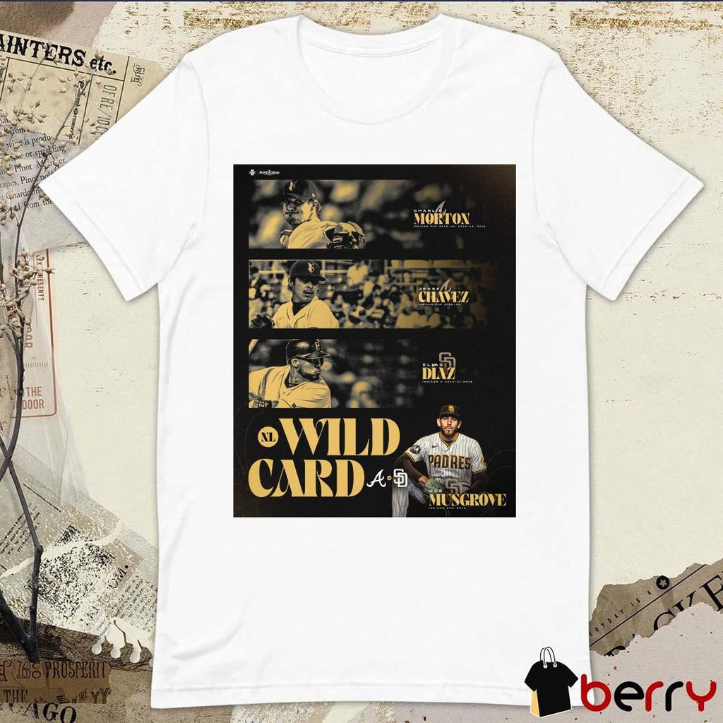 Poster Atlanta Braves vs San Diego Padres MLB NL Wild Card Players t-shirt