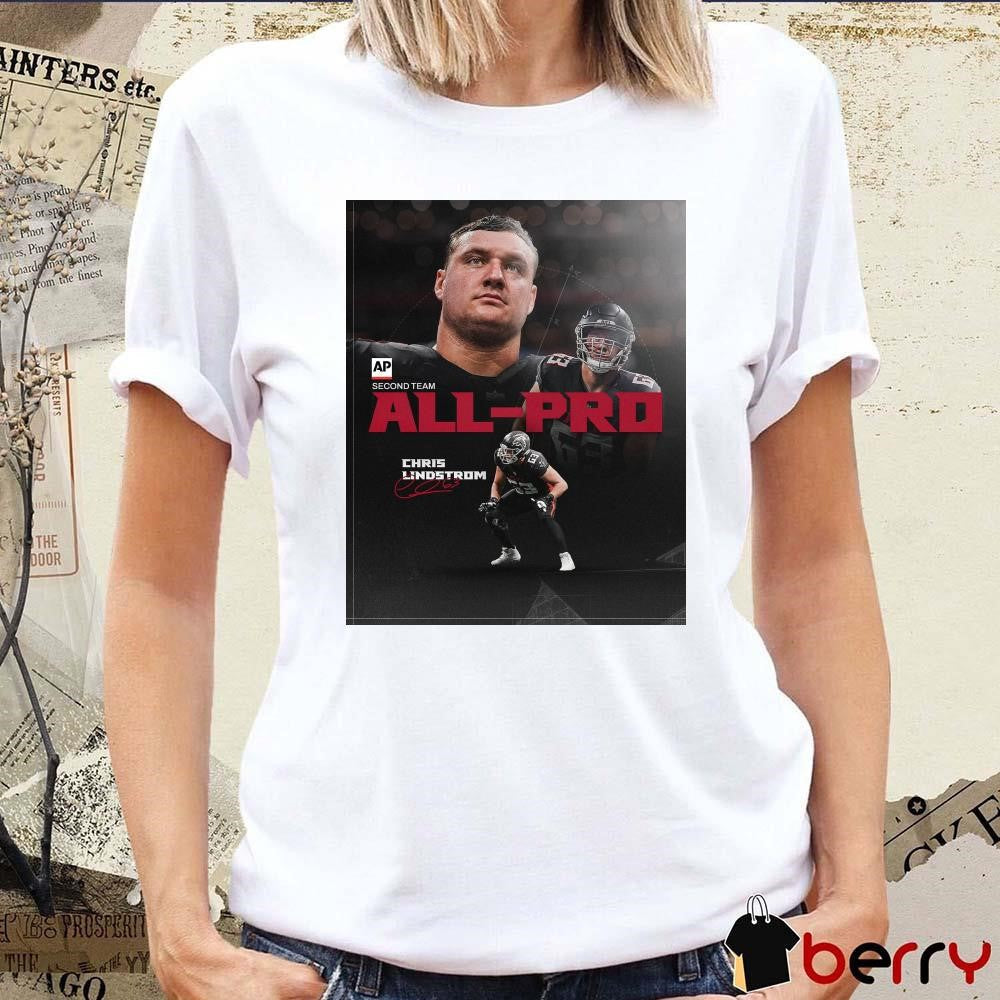 Poster Atlanta Falcons Chris Lindstrom AP Second Team All-Pro That’s Our G Signature t-shirt