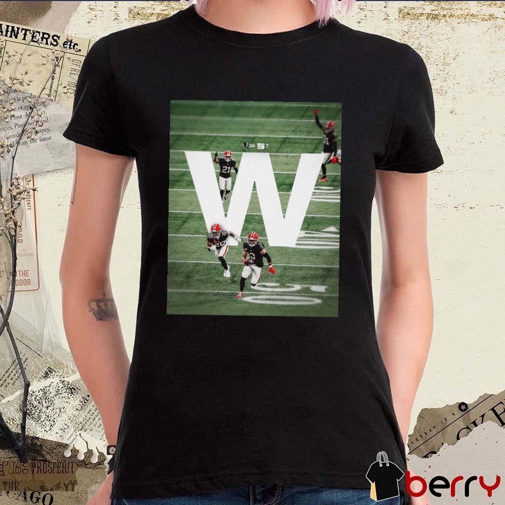 Poster Atlanta Falcons vs New York Giants 34 – 7 No Place Like Home For The W t-shirt