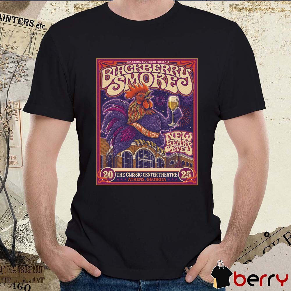 Poster Blackberry Smoke The Classic Center Theatre In Athens GA On December 31 2025 t-shirt