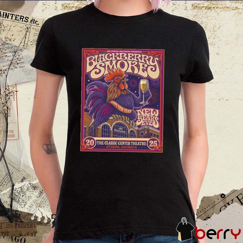 Poster Blackberry Smoke The Classic Center Theatre In Athens GA On December 31 2025 t-shirt