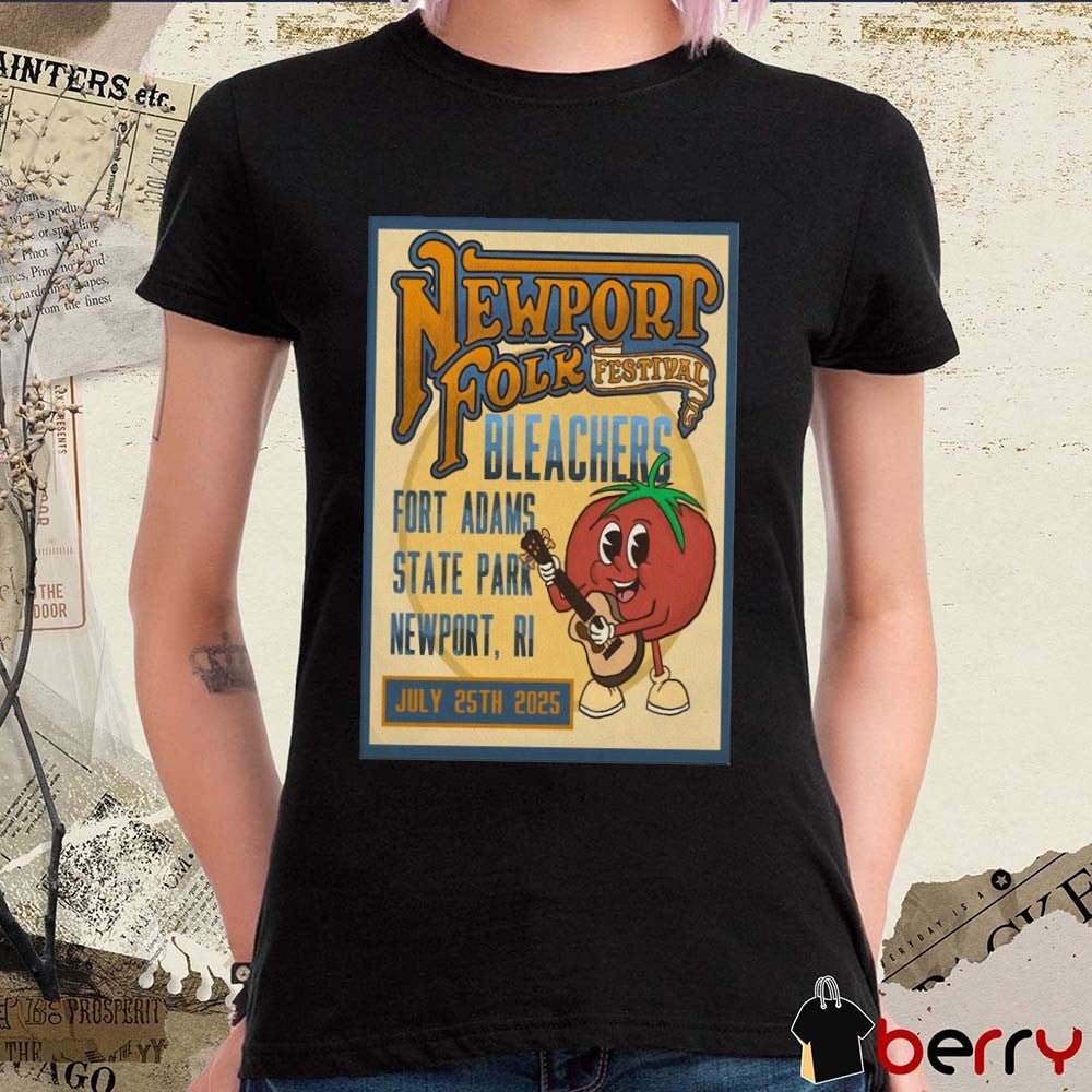 Poster Bleachers Newport Folk Festival July 25 2025 Fort Adams State Park In Newport RI t-shirt