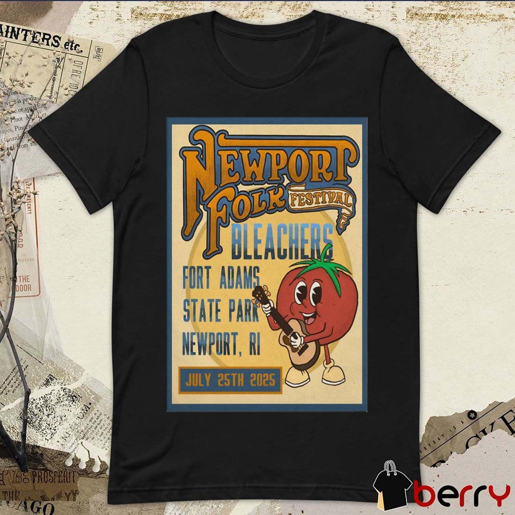 Poster Bleachers Newport Folk Festival July 25 2025 Fort Adams State Park In Newport RI t-shirt