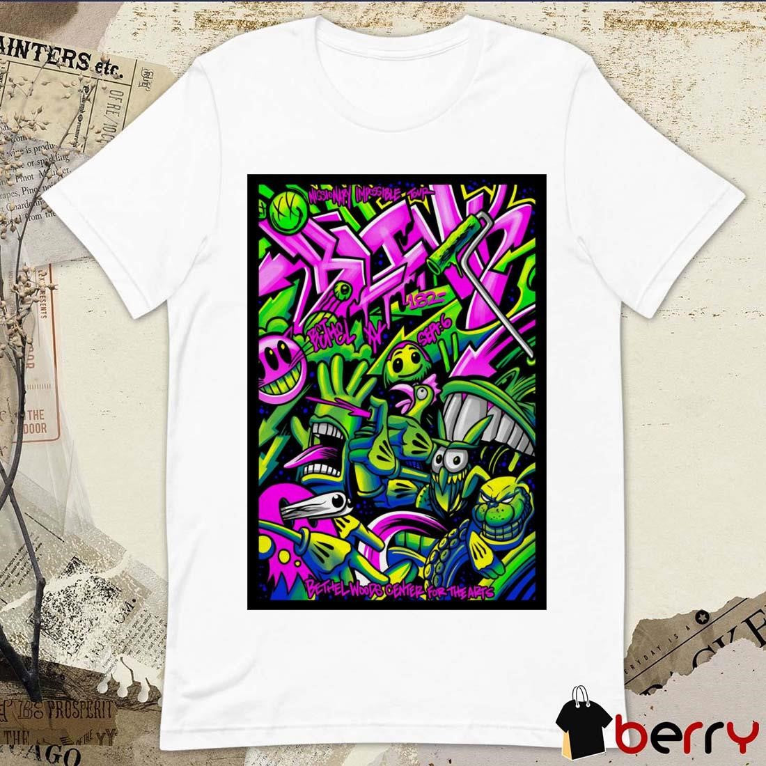 Poster Blink 182 Bethel Woods Center for the Arts In Bethel NY September 6 2025 t-shirt