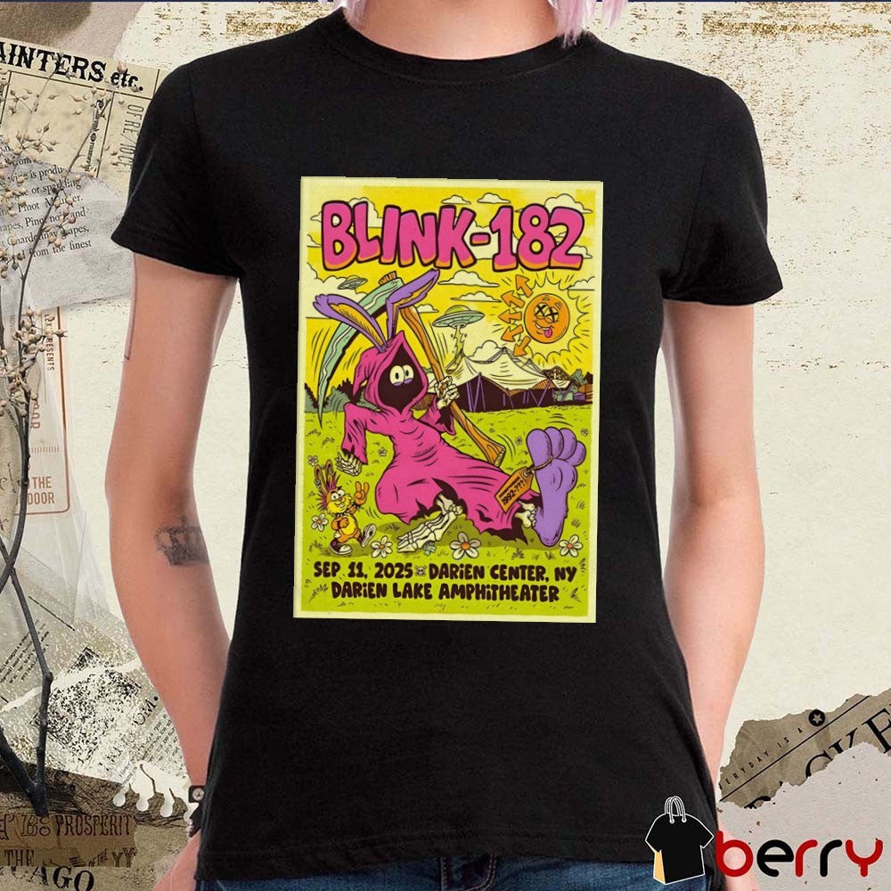 Poster Blink 182 Darien Lake Amphitheater In Darien Center NY September 11 2025 t-shirt