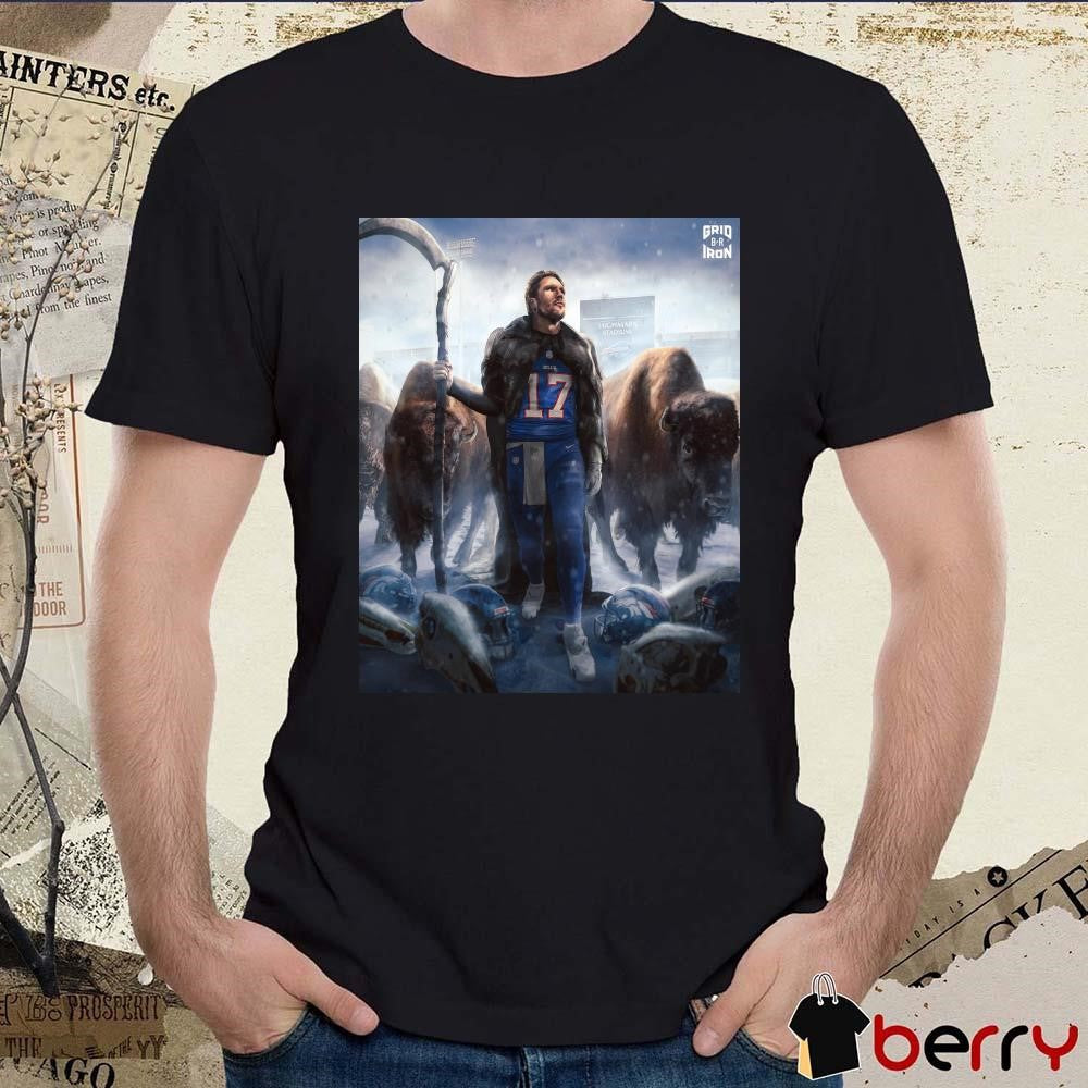Poster Buffalo Bills win Denver Broncos NFL Josh Allen And The Bills Trample Over The Broncos And Advance To The Divisional t-shirt