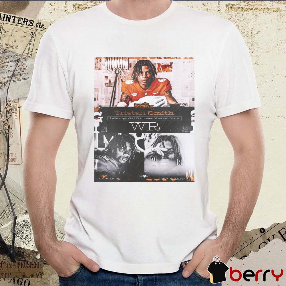 Poster Clemson Tigers Tristan Smith 2024 National Signing Day Southeast Missouri State t-shirt