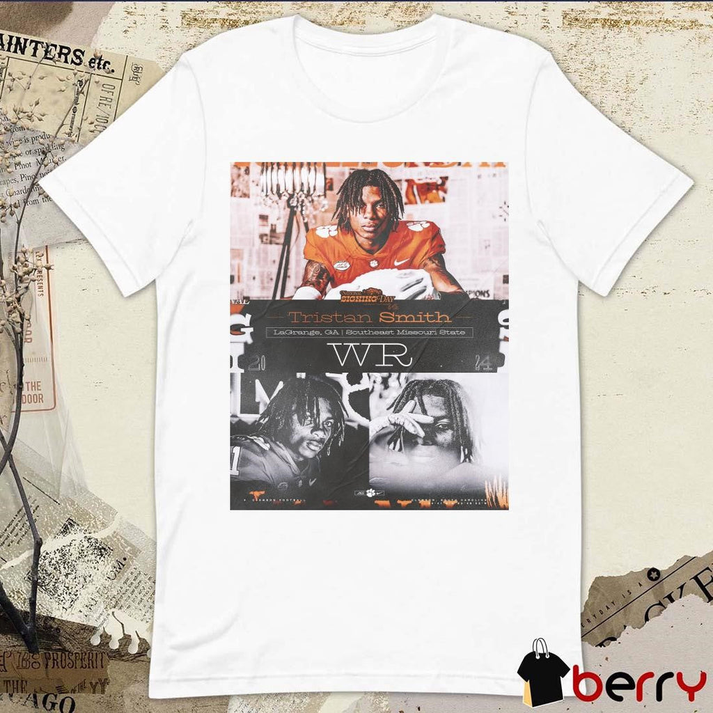 Poster Clemson Tigers Tristan Smith 2024 National Signing Day Southeast Missouri State t-shirt