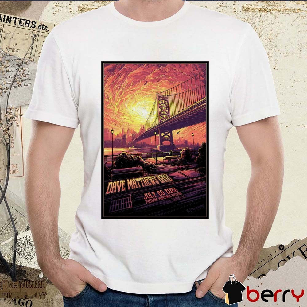 Poster Dave Matthews Band Freedom Mortgage Pavilion In Camden NJ On July 26 2025 t-shirt