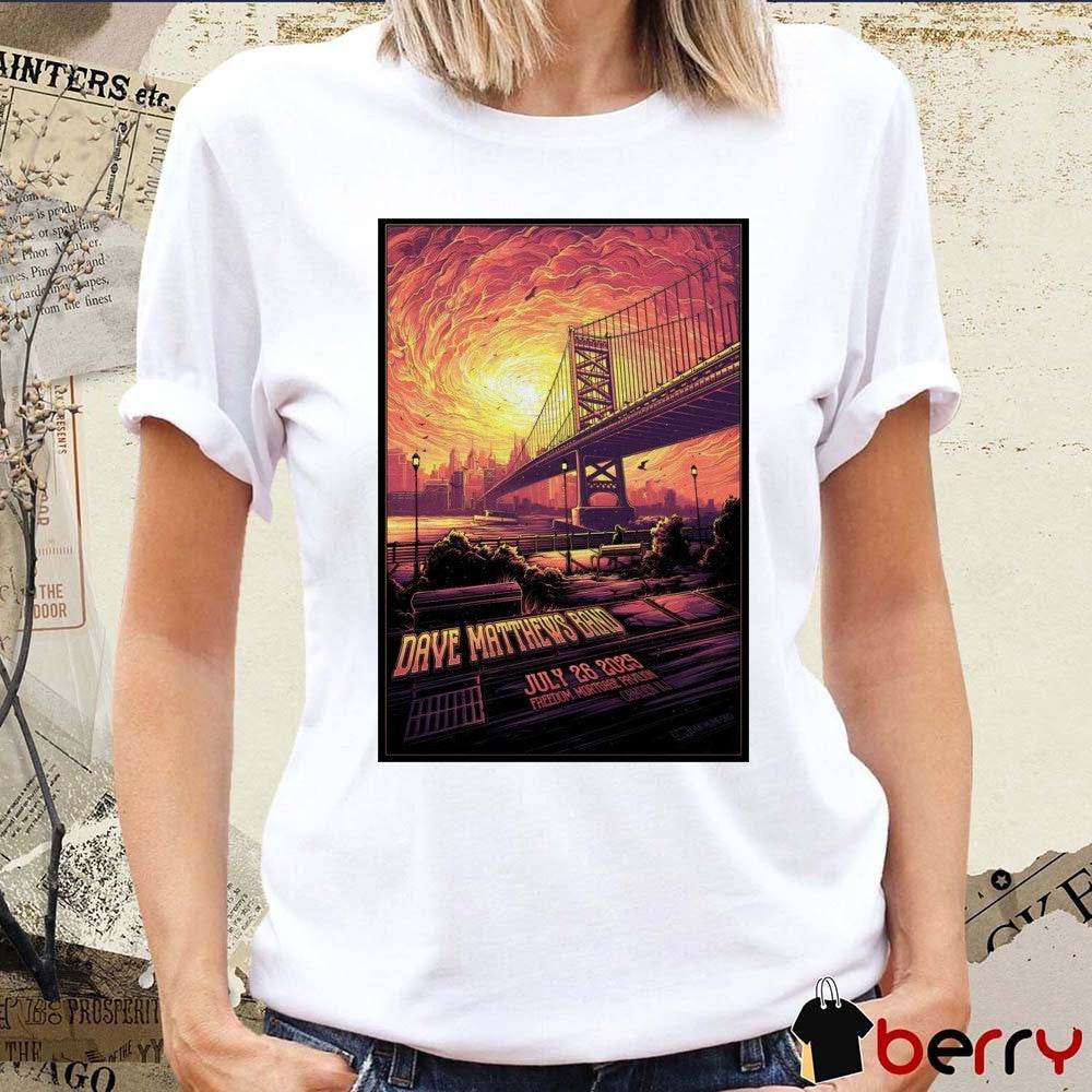 Poster Dave Matthews Band Freedom Mortgage Pavilion In Camden NJ On July 26 2025 t-shirt