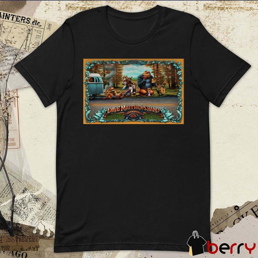 Poster Dave Matthews Band July 18 2025 Saratoga Performing Arts Center in Saratoga Springs NY Tour t-shirt