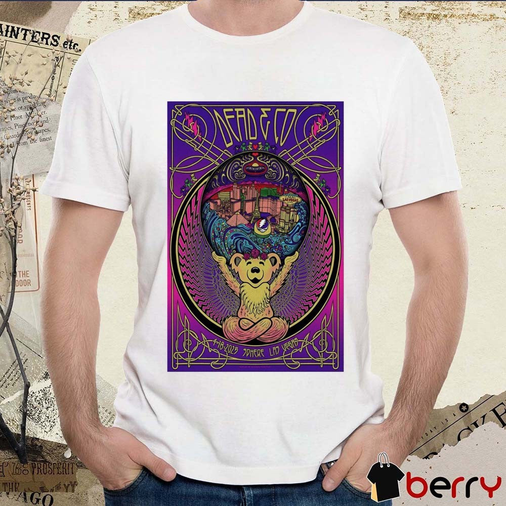 Poster Dead & Company April 18 2025 The Sphere Las Vegas NV t-shirt