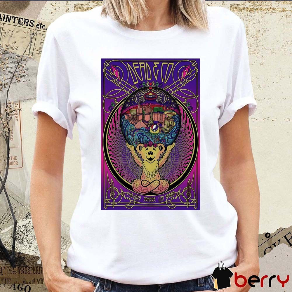 Poster Dead & Company April 18 2025 The Sphere Las Vegas NV t-shirt