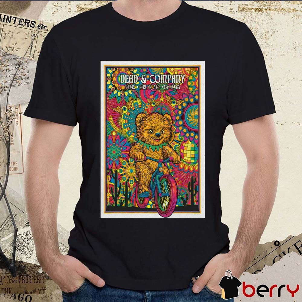 Poster Dead & Company April 19 2025 Sphere Las Vegas Nevada t-shirt
