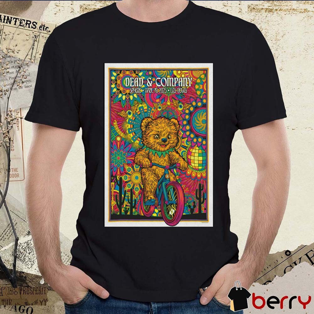 Poster Dead & Company April 19 2025 Sphere Las Vegas Nevada t-shirt