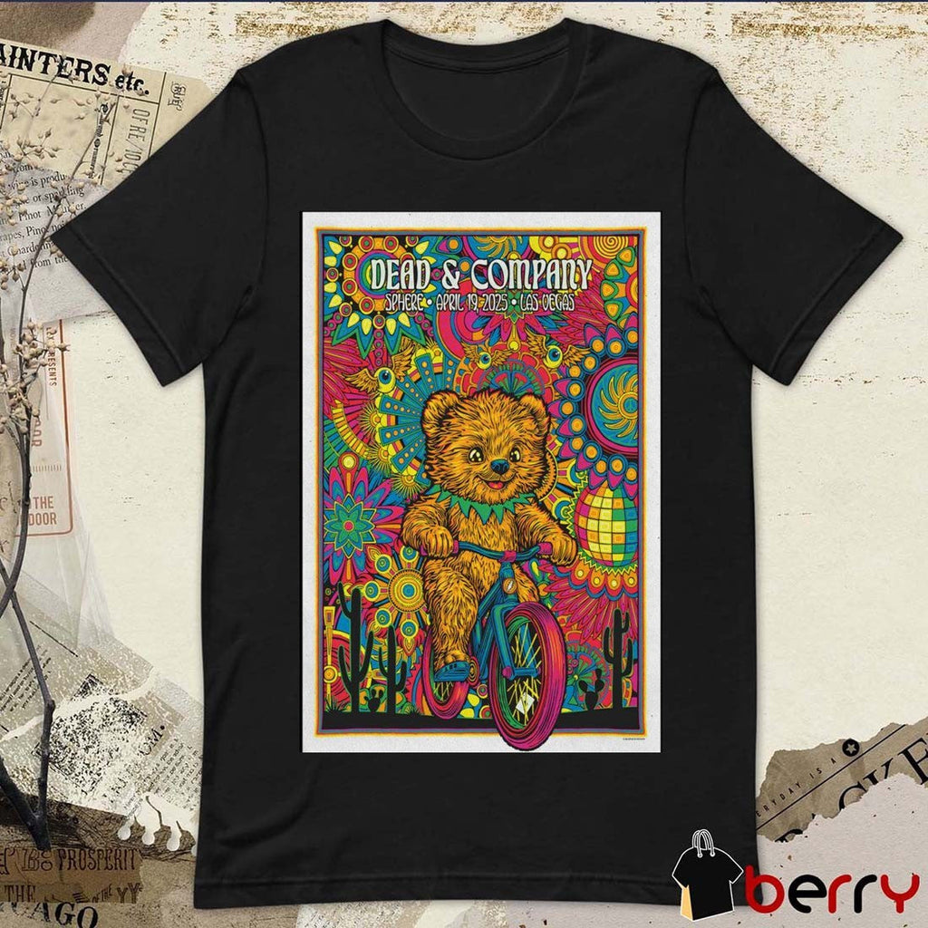 Poster Dead & Company April 19 2025 Sphere Las Vegas Nevada t-shirt