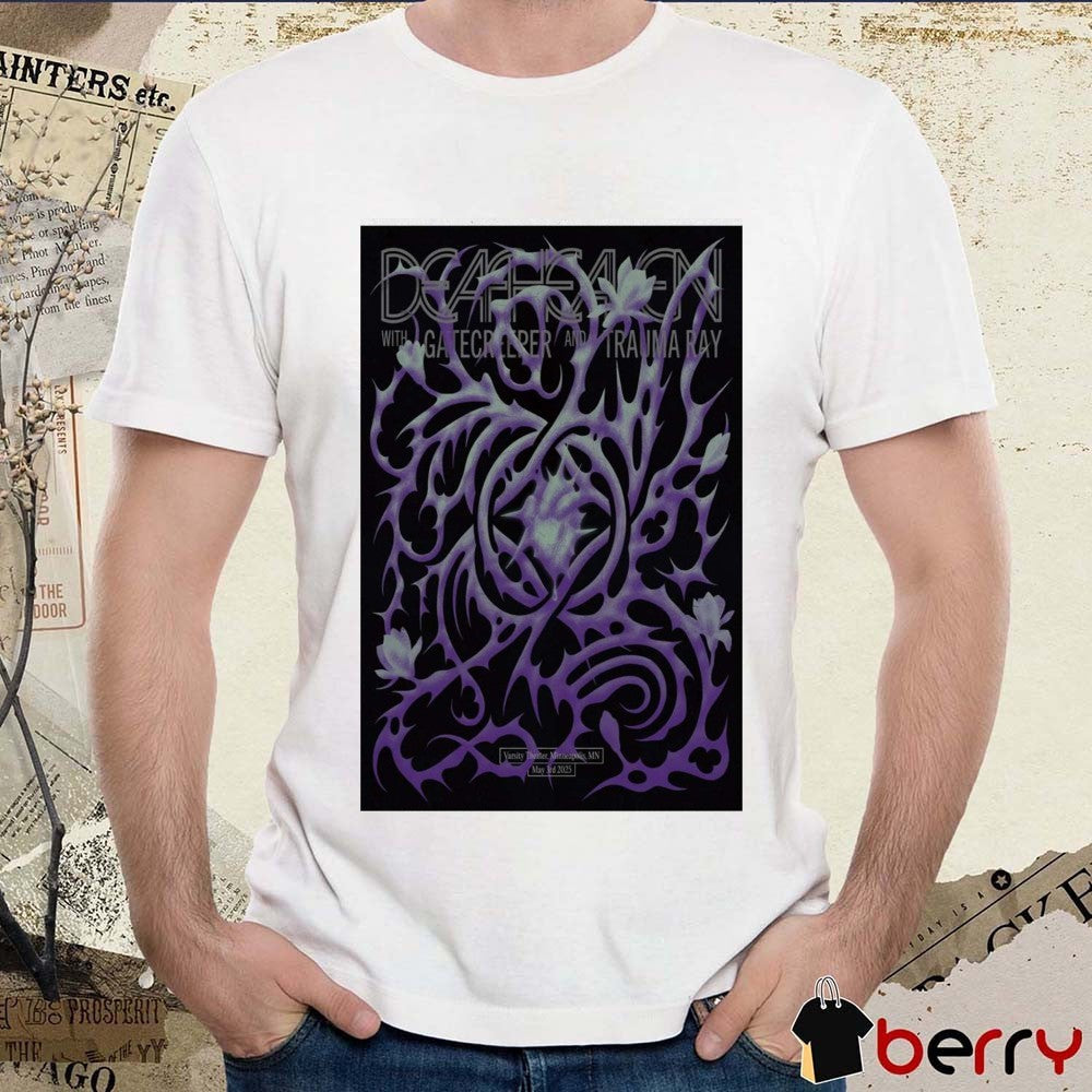 Poster Deafheaven Varsity Theater Minneapolis MN May 2 2025 Tour t-shirt