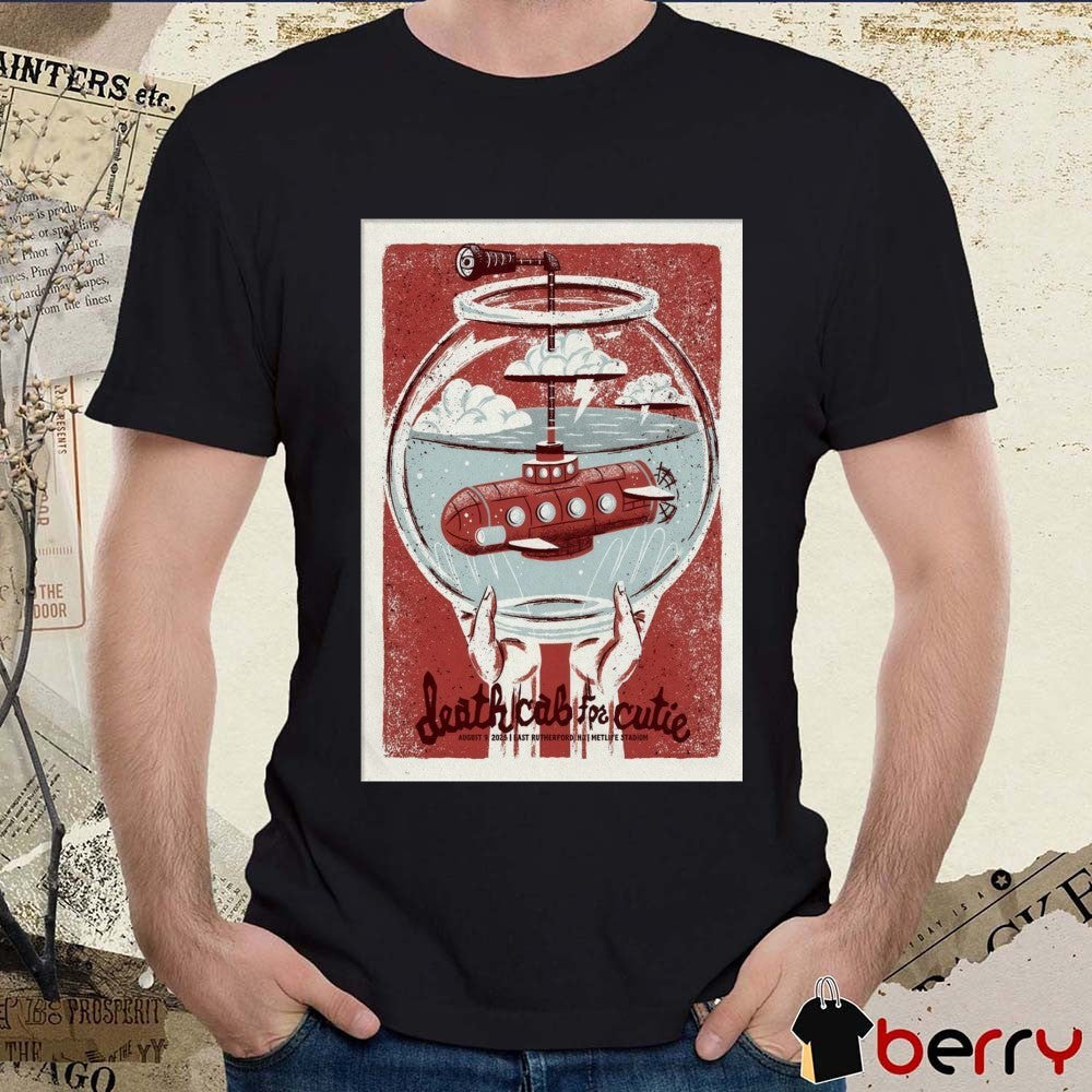 Poster Death Cab For Cutie August 9 2025 MetLife Stadium In East Rutherford NJ t-shirt