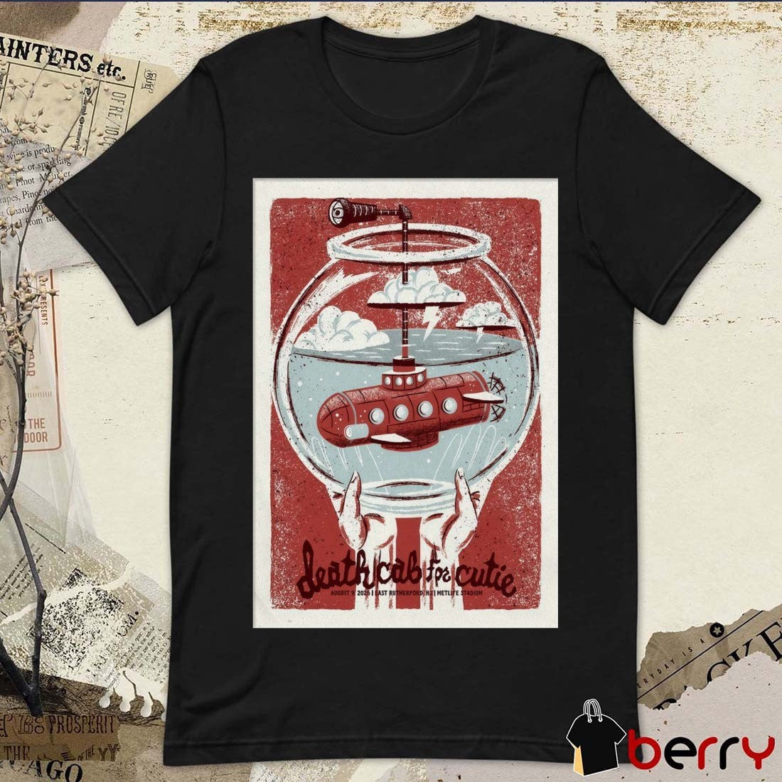 Poster Death Cab For Cutie August 9 2025 MetLife Stadium In East Rutherford NJ t-shirt