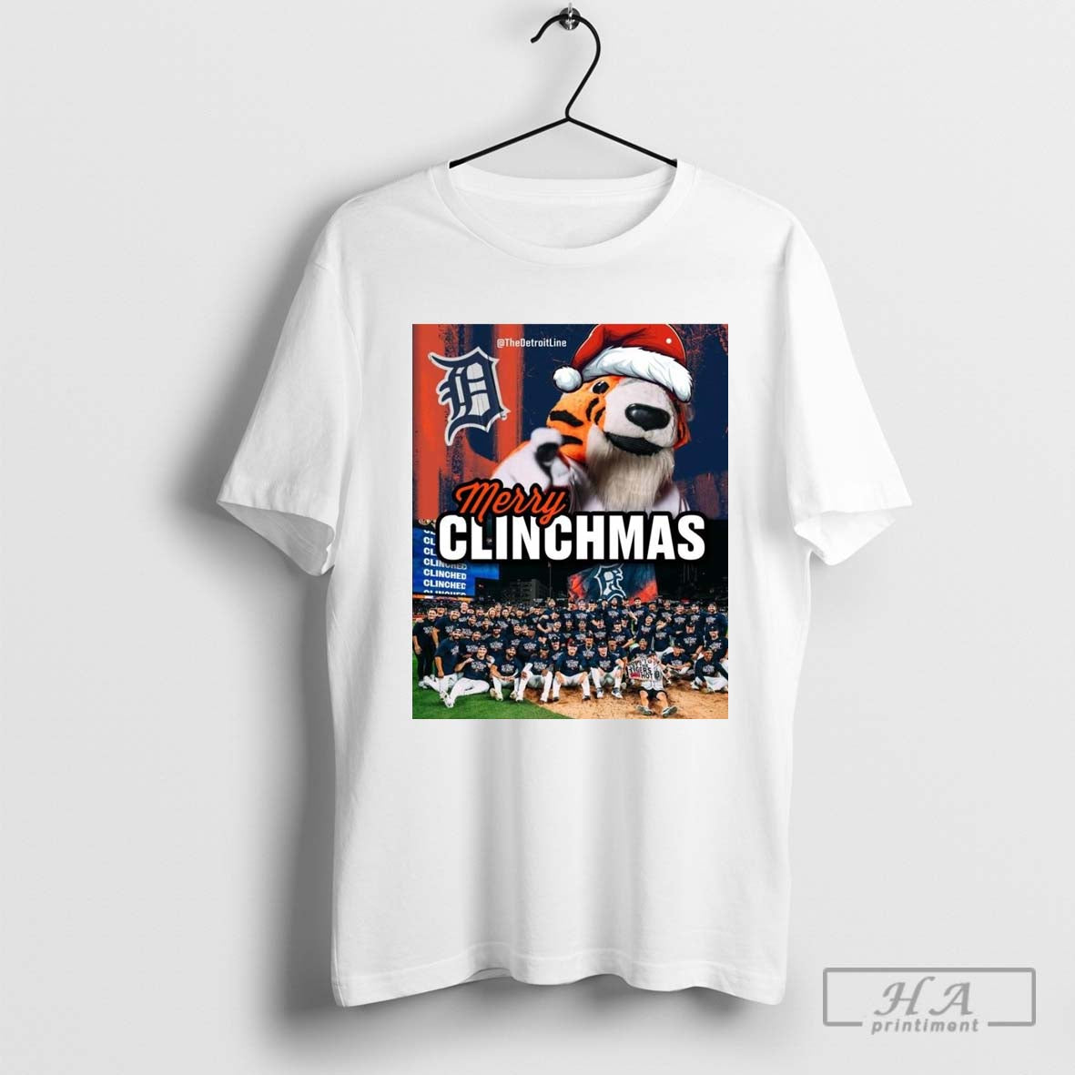 Official Poster Detroit Tigers October Baseball Is Back For The Tigers Merry Clinchmas