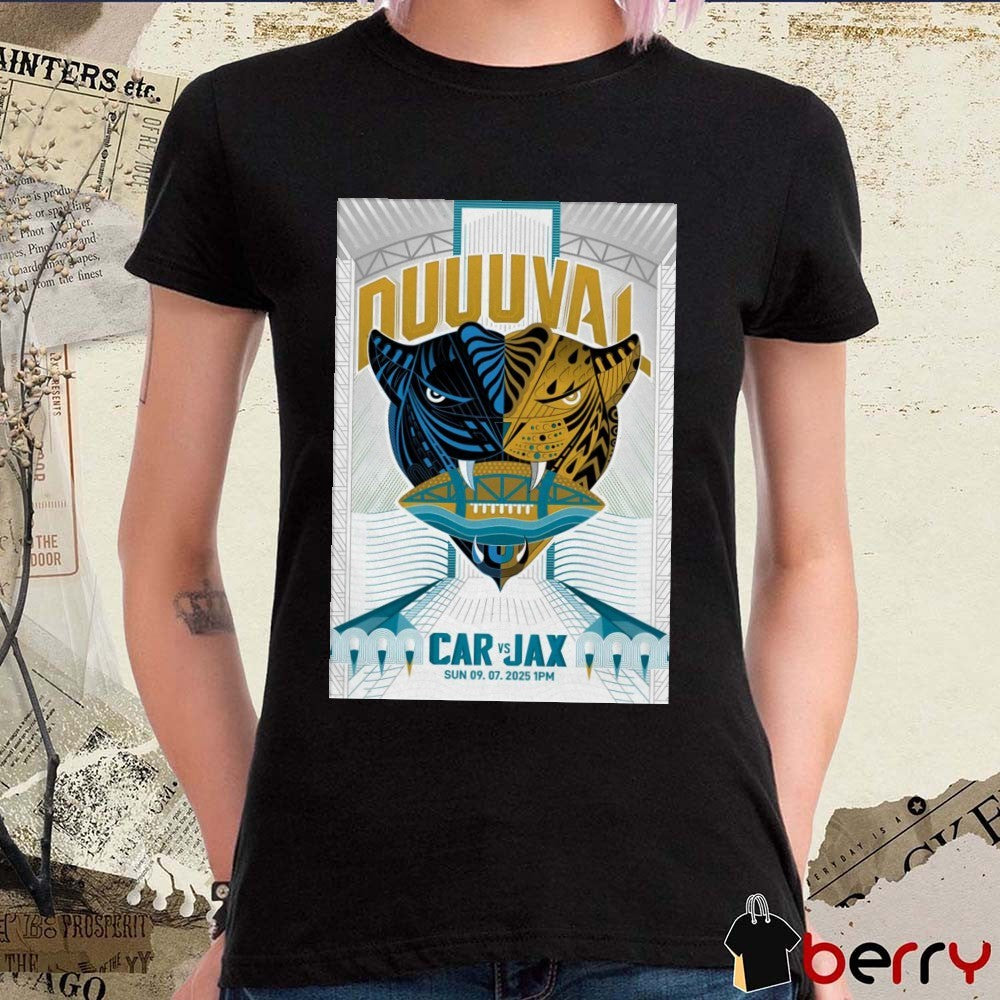Poster Duuuval Carolina Panthers Vs Jacksonville Jaguars September 7 2025 Jacksonville FL t-shirt