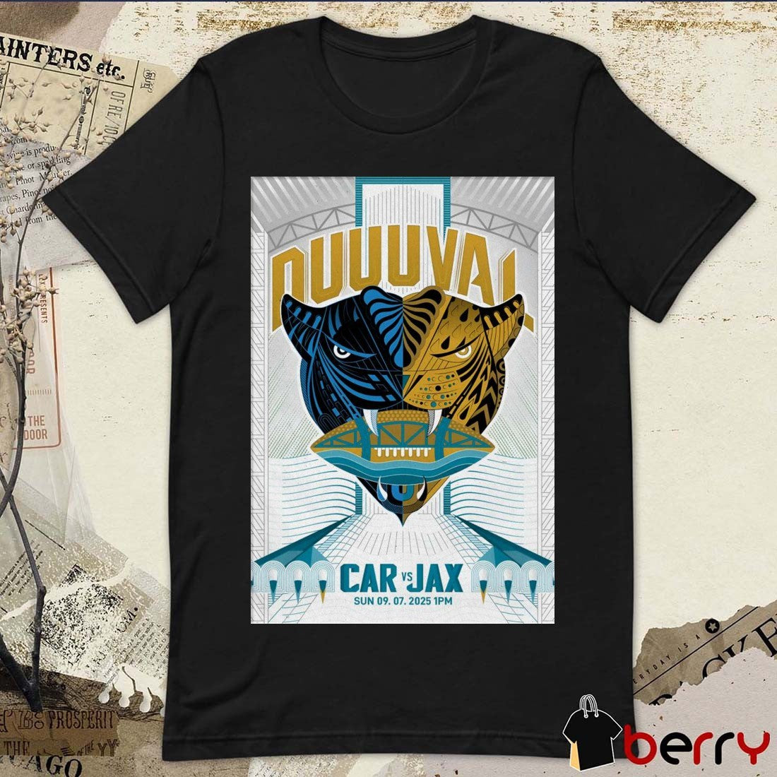 Poster Duuuval Carolina Panthers Vs Jacksonville Jaguars September 7 2025 Jacksonville FL t-shirt