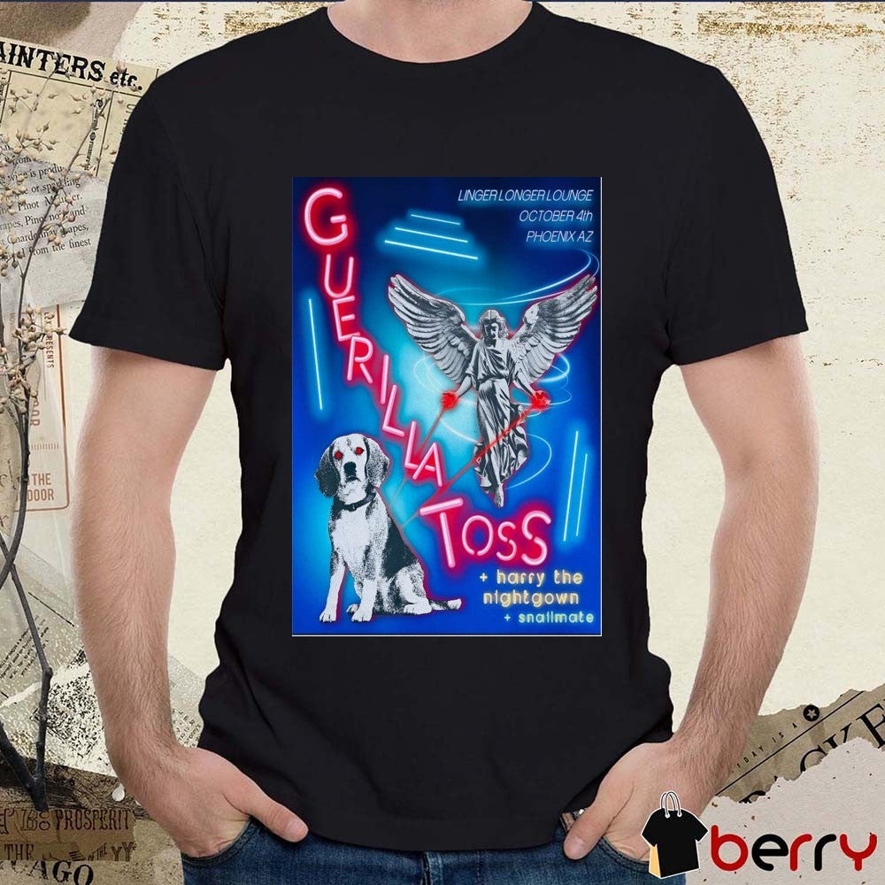Poster Guerilla Toss Linger Longer Lounge October 4 2025 In Phoenix AZ t-shirt
