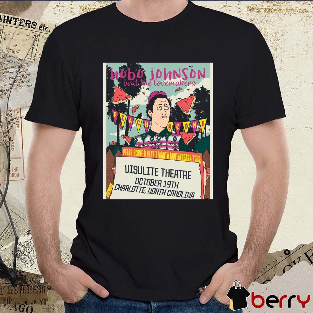 Poster Hobo Johnson October 19 2025 Charlotte NC Visulite Theatre t-shirt