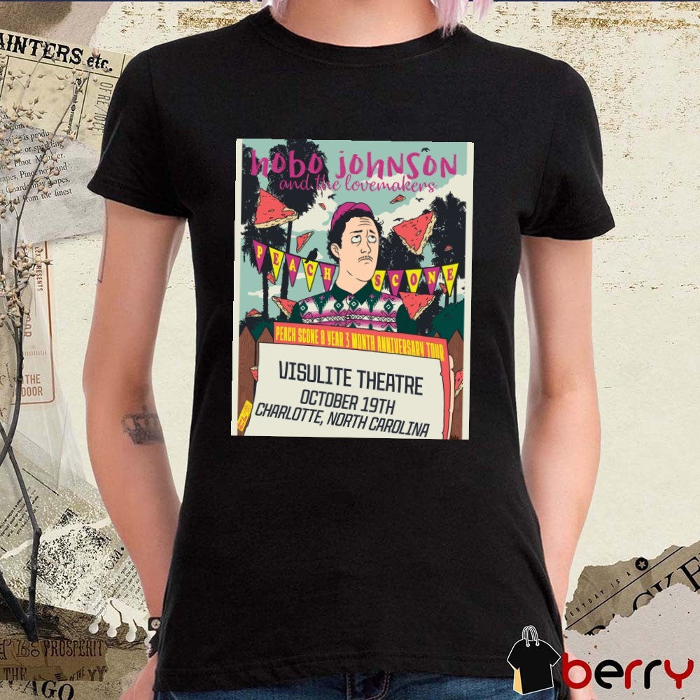 Poster Hobo Johnson October 19 2025 Charlotte NC Visulite Theatre t-shirt