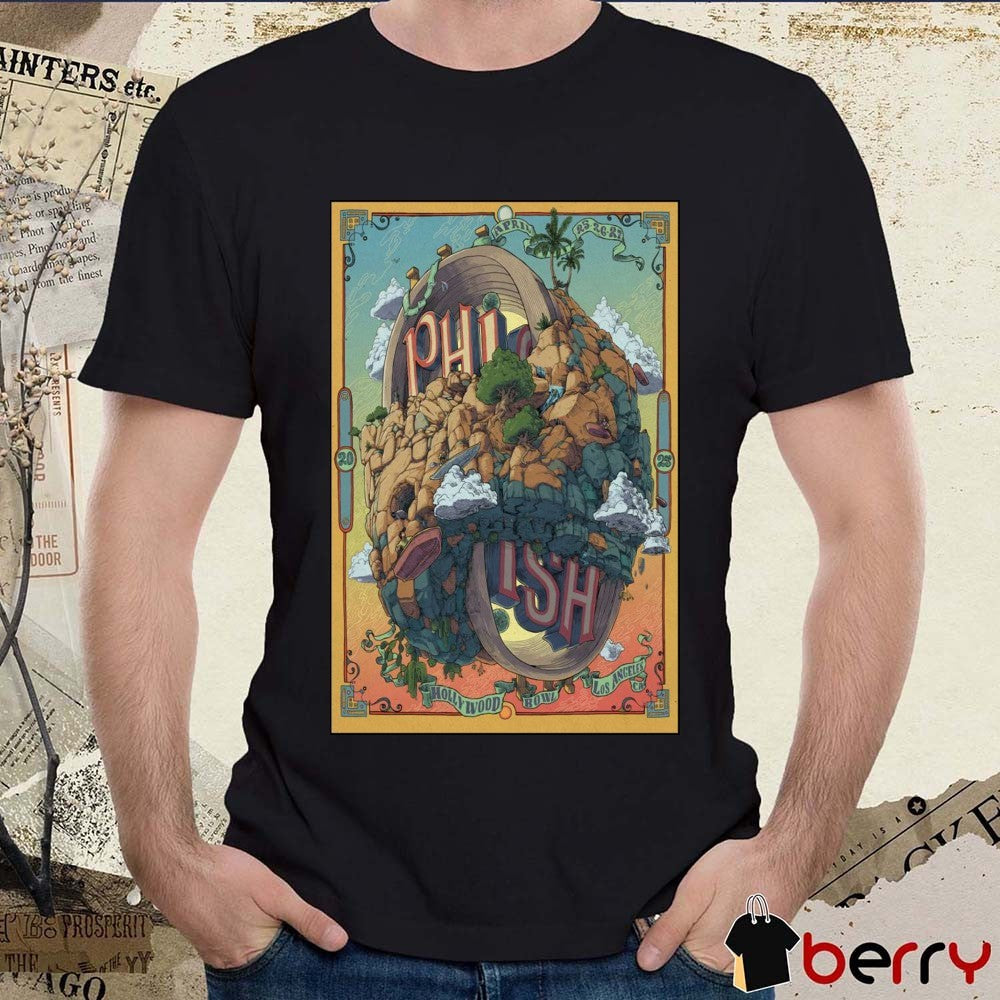 Poster Hollywood Bowl Los Angeles CA April 25-26-27 2025 Phish t-shirt