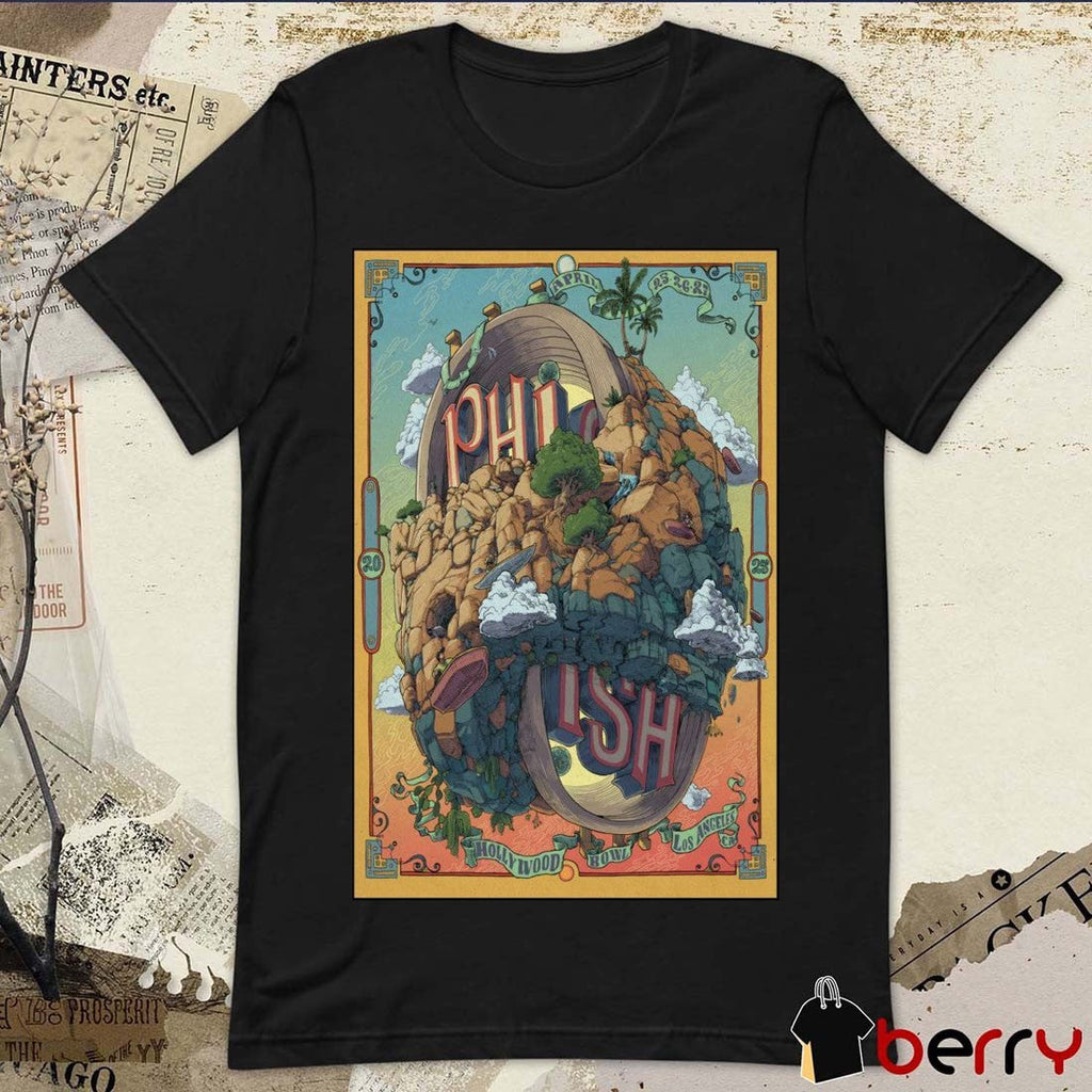 Poster Hollywood Bowl Los Angeles CA April 25-26-27 2025 Phish t-shirt