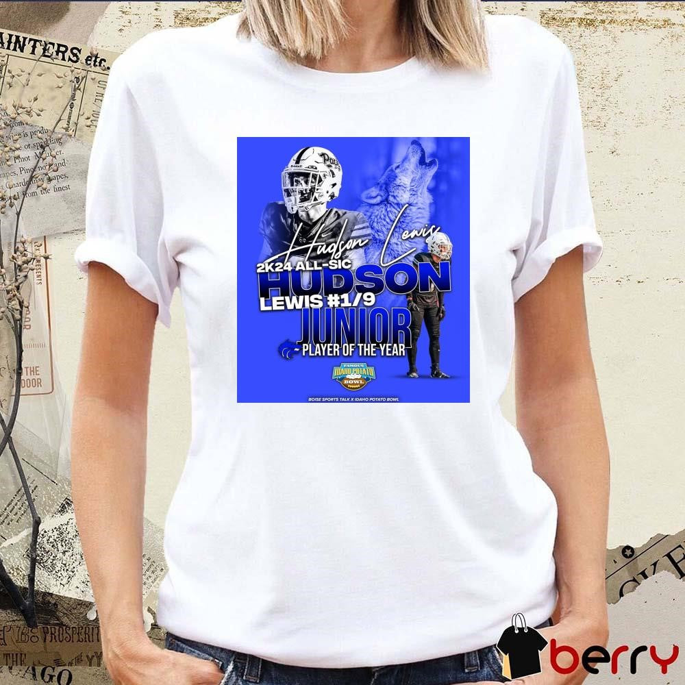 Poster Hudson Lewis Timberline Wolves 2K24 All-SIC Holman #17 Junior Player Of The Year Signature t-shirt