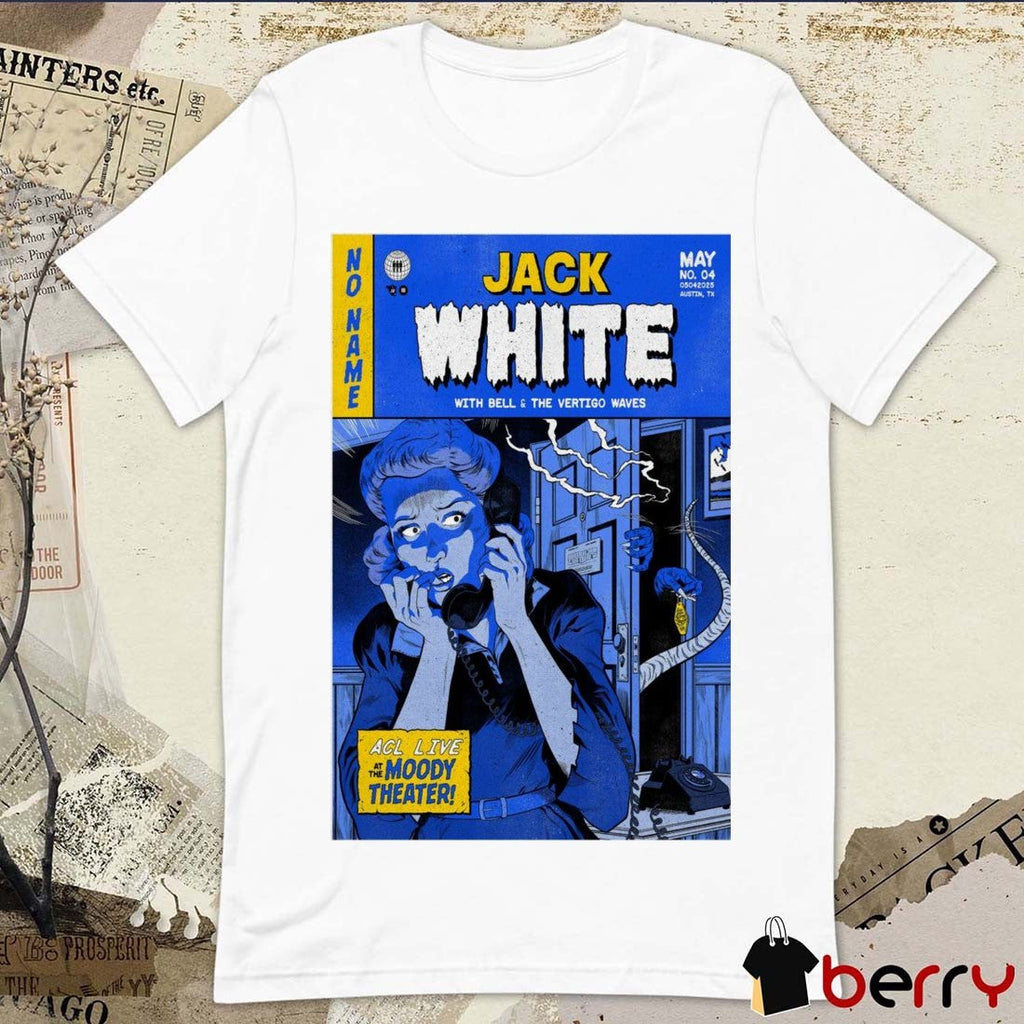 Poster Jack White ACL Live at The Moody Theater in Austin TX on May 4 2025 Concert t-shirt