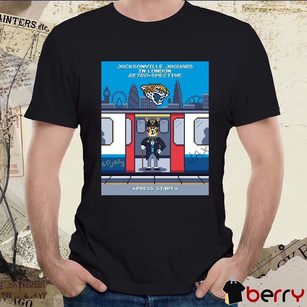 Poster Jacksonville Jaguars In London Retro-Spective Hunting For An 8th Win In London Town Press Start t-shirt