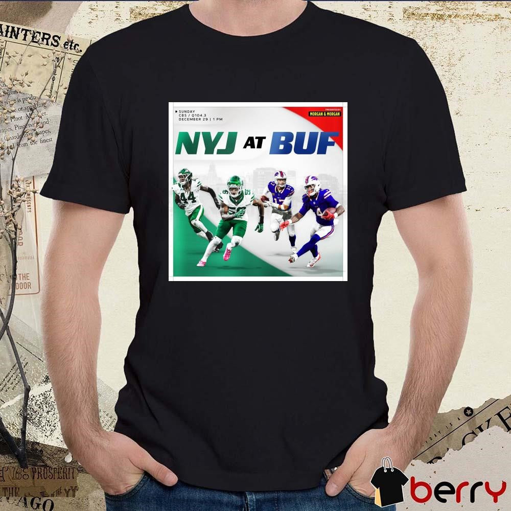 Poster Jamien Sherwood And Quincy Williams New York Jets vs Buffalo Bills Sunday December 29 2024 t-shirt